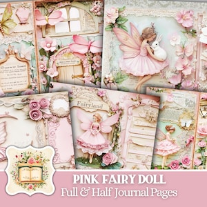 Journal féerique, téléchargement numérique, kit de journal indésirable, papier numérique, journal numérique de scrapbooking, journal indésirable imprimable, fée imprimable