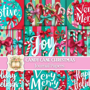Christmas Junk Journal Kit Traditional Christmas Junk Journal Printable Paper Colorful Christmas Ephemera Christmas Cards Digital Download