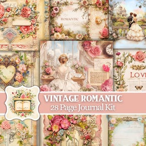 Vintage Junk Journal Pages Digital Download Junk Journal Digital Paper Scrapbooking Digital Journal Victorian Junk Journal Printable