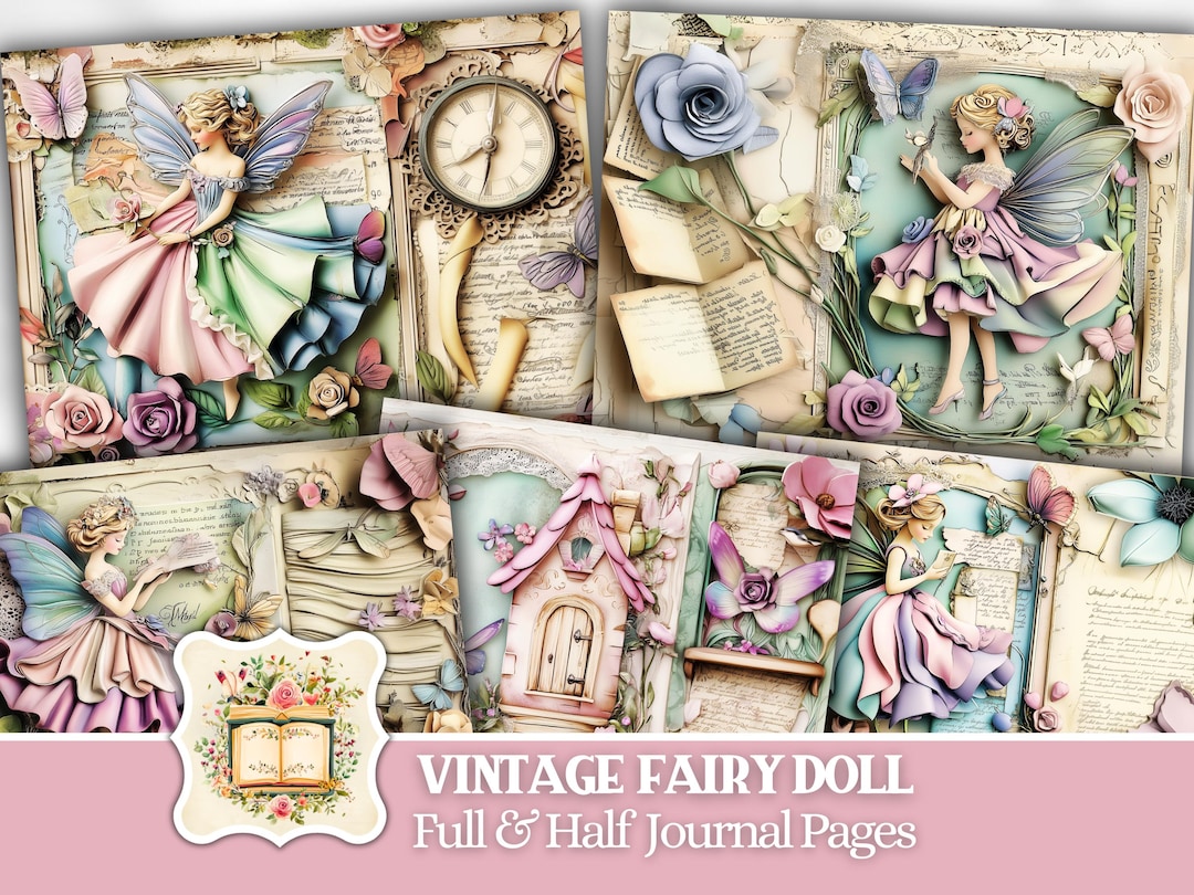 Fairy Junk Journal Digital Download Junk Journal Kit Digital Paper ...