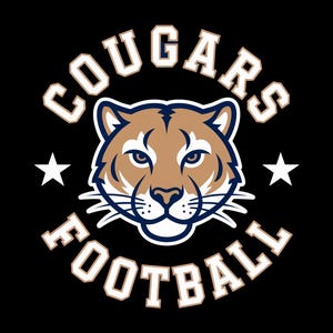 Cougars Football T-Shirt, Team Spirit, Game Day Apparel, Sports Fan Tee, School Pride, College Football, Vintage Design, Unique Gift