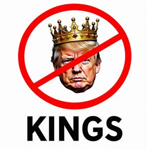 Anti Trump Musk protest sign. No Kings Digital Art, Anti-Trump Image, Political Statement, Downloadable Art, Protest Illustration, Anti-Auth