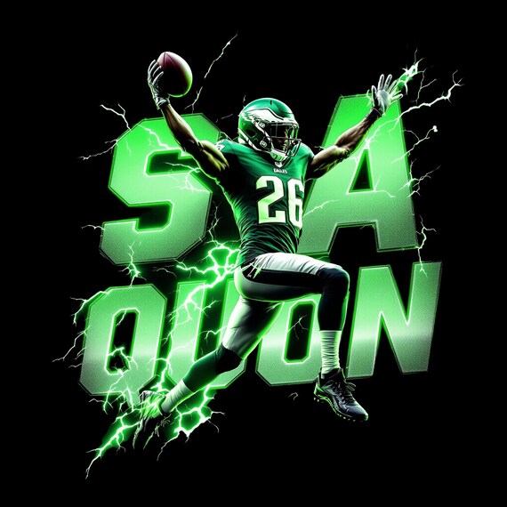 サクオンTシャツ、フィラデルフィア・イーグルス・フットボール、背