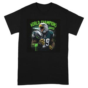 Eagles World Champions 2025, Philadelphia Football T-Shirts, Super Bowl Winners, Vintage Inspired Design, Unique Fan Apparel