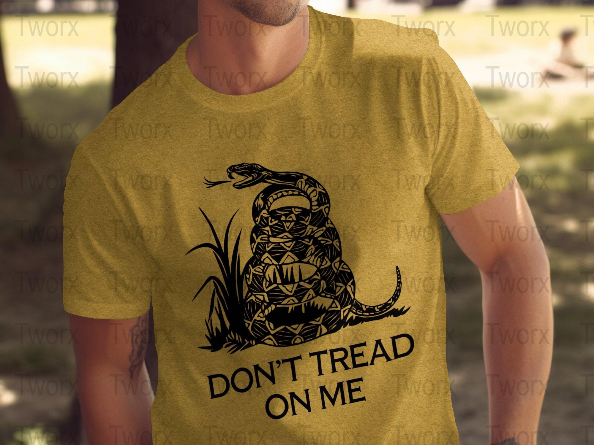 Vintage Don't Tread on Me Snake Graphic Tee, Patriotic Gadsden Flag T ...