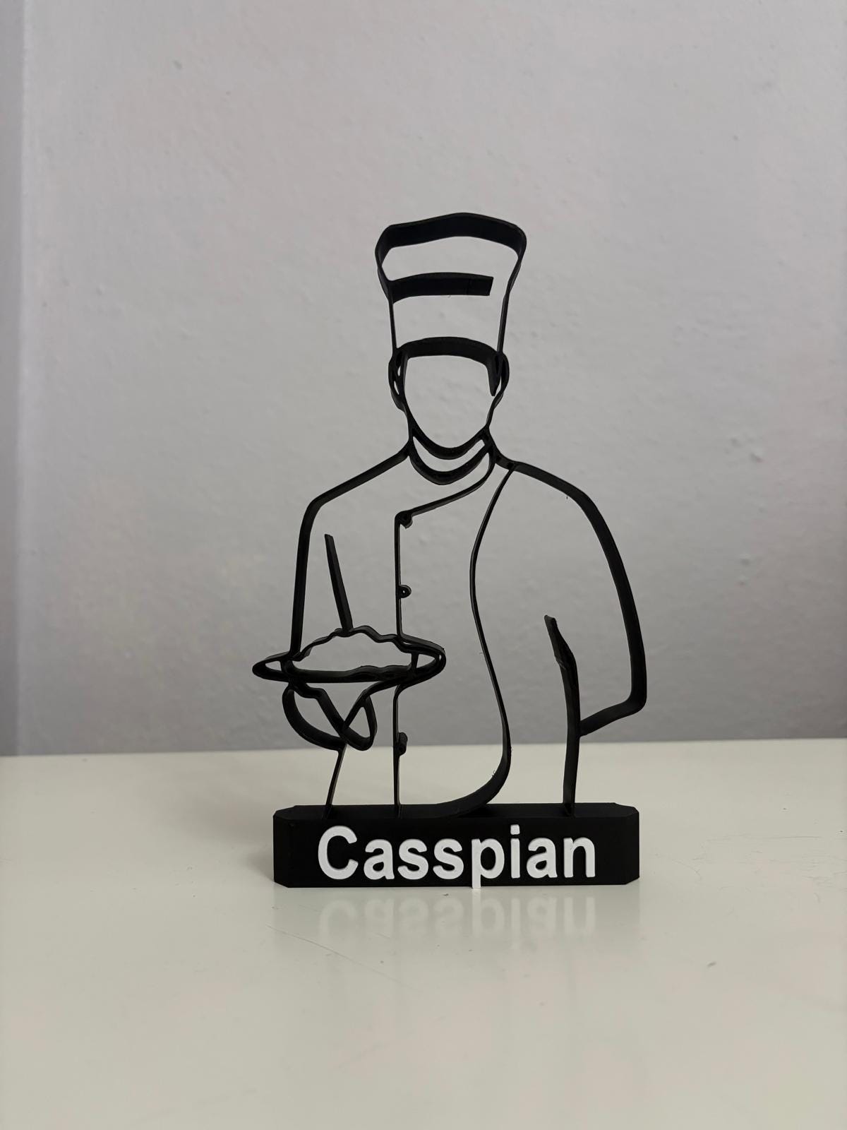Male Chef Desk Decor Culinary Art Sculpture Unique Gift Idea for a Cook ...