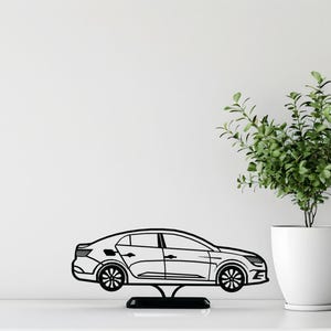 Escultura de sedã compacto impressa em 3D: arte automotiva europeia moderna