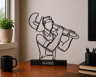 Plumber Gift Personalized Tradesman Desk Decor Custom Name Sign Handyman Workshop Display Plumbing Professional Office Shelf Ornament