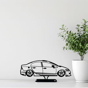 Modelo de impressão 3D JDM Sedan: Decoração de mesa de carro retrô