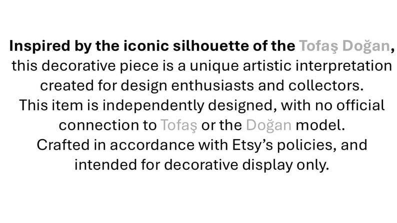 Gepersonaliseerde led-autodecor Italiaanse stijl Doğan-serie Minimale éénregelige auto Silhouet Licht Automotive Autoliefhebber Cadeau Voertuigoverzichtskunst afbeelding 2