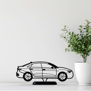 Luxury European Sedan-Inspired Car Decor | Minimalist Auto Art | Handmade Desk Accessory for Car Lovers & Collectors