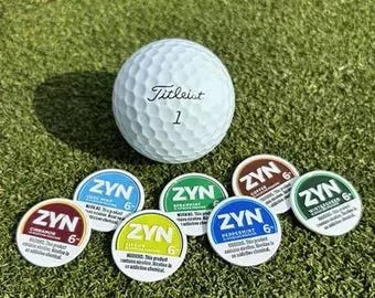 ZYN Golf Ball Marker - Funny Golf Gift for Men, Magnetic Ball Marker for Golfers, Zyn Can Design, Golf Accessories, Unique Golf Marker