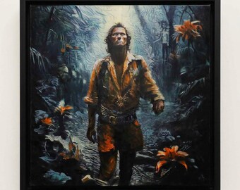 Uncharted- Hand made oil painting. Framed.