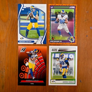 NFL Football Cards Los Angeles Rams Team Pack - 4 Karten - 2021-2024 - Sport Sammlerstücke Erinnerungsstücke