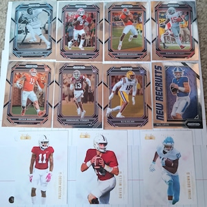 Cartas de Futebol Panini Prizm Draft Picks 2023 2021 Wild Card Matte - 11 Cartas - Artigos Colecionáveis Esportivos
