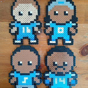 Detroit Lions Perler Bead Art: NFL Player Collectible