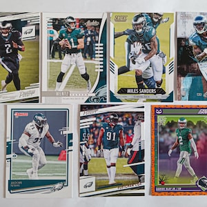 Philadelphia Eagles Football Card Team Pack: Hurts, Slay Jr, Cox, 2015-2024, NFL Sports Collectibles