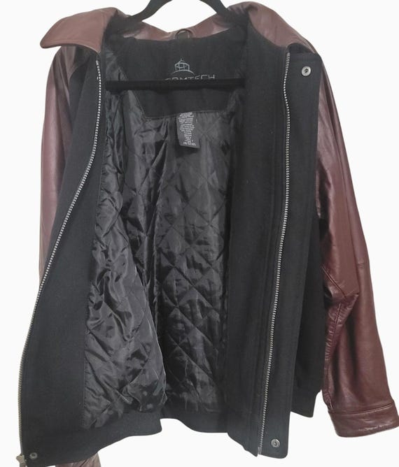 Mens Stormtech Wool - Polyester Jacket with Leath… - image 4