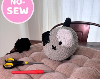 No Sew Loaf Cat Crochet Pattern – Beginner Friendly Plushie | Cute Chubby Cat PDF | Easy Crochet Pattern for Gifts, Decor or Markets