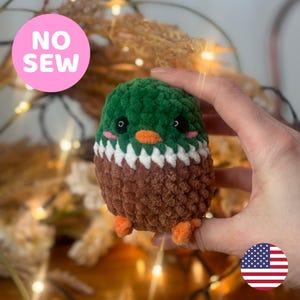 No Sew Mini Mallard Duck Crochet Pattern – Easy Amigurumi Duck Plush – Beginner Friendly PDF Tutorial – DIY Cute Animal Gift