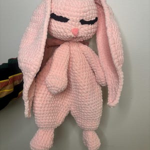 Bunny Snuggler Crochet Pattern – Amigurumi Bunny Lovey – Baby Comforter – Stuffed Bunny – Crochet Bunny Plush – PDF Pattern