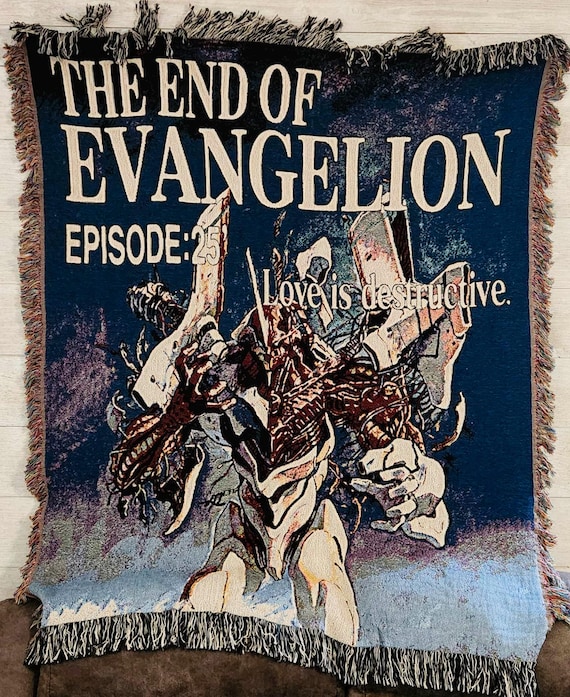 Neon Genesis Evangelion Woven Blanket Tapestry, Unit 01, Anime Art
