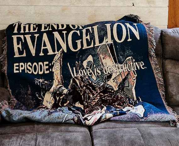 Neon Genesis Evangelion Woven Blanket Tapestry, Unit 01, Anime Art