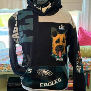 パッチワーク フィラデルフィア・イーグルス パーカー サイズL