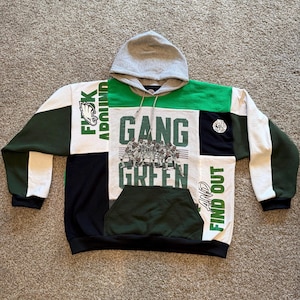 Sudadera con capucha de retazos de los Philadelphia Eagles, talla 2XL