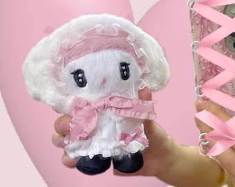 Sanrio Plush Keyring, Mymelody in Dress
