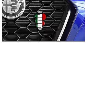 Adesivi per auto, stemma, cofano anteriore, griglia, distintivo per Alfa Romeo adesivo ARGENTO serpente