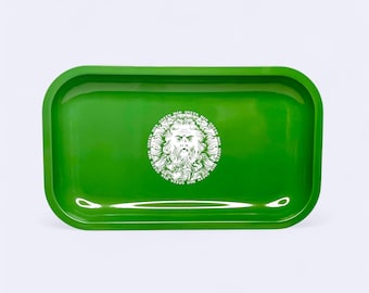 Green Man Metal Rolling Tablett | Mittel