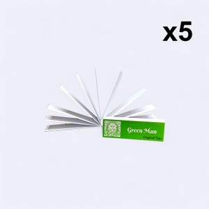 Green Man Original Filter Tips | 5 Pack | 50 Tips Per Pack