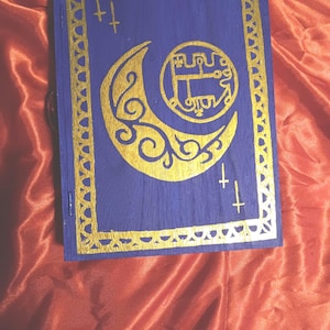 Handpainted Stolas Grimoire Book Box: Cosplay Prop, Hidden Storage