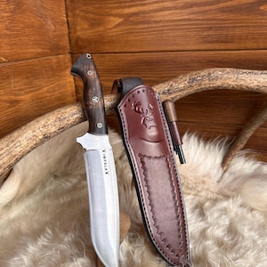A heavy-duty forest knife with a very sharp blade
