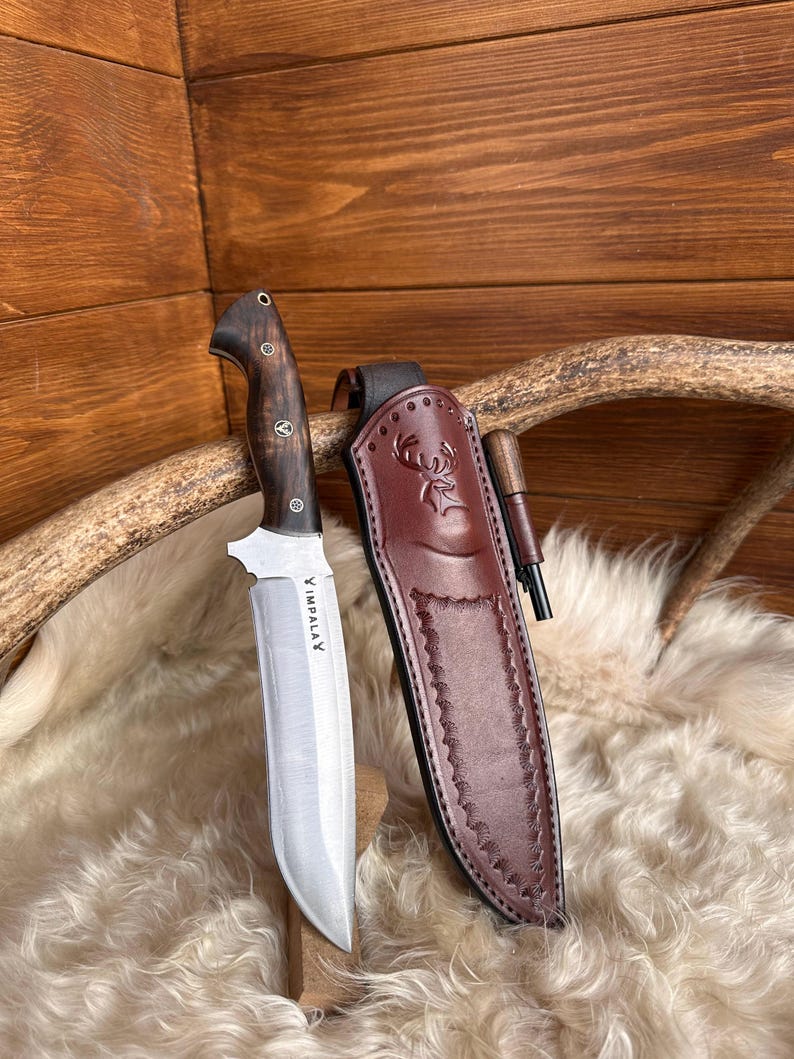A heavy-duty forest knife with a very sharp blade