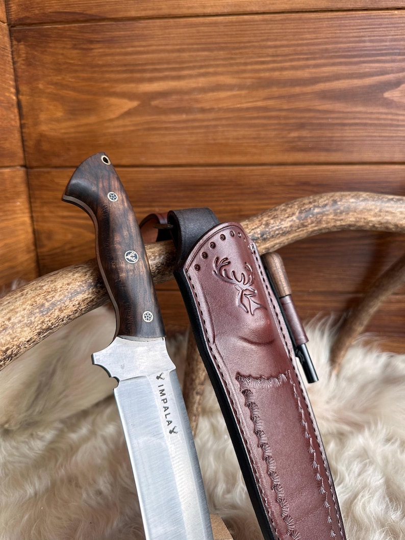 Black Walnut Wood Handle Machete Knife