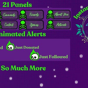 Animated Skull Themed Stream Package