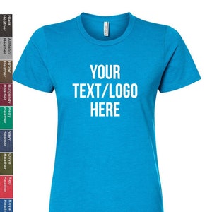 Custom Tultex Cotton T-Shirt: Vinyl or Glitter Print