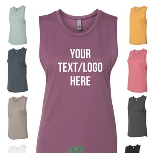 Customized Next Level - Women’s Festival Muscle Tank - 5013 Custom Next Level Tanktop Available All colors & Sizes