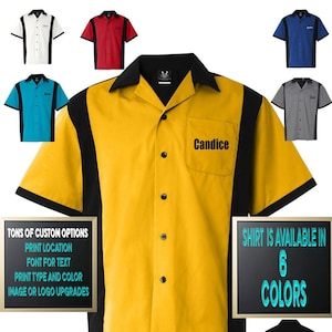 Custom Made Hilton HP2243 Cruiser Retro Style Bowling Shirt All Colors and Sizes- X-Small through 3XL - Bowling Collection