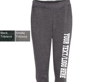 CustomAnvil - Unisex Lightweight Terry Joggers - 73120 Personalized with Your text or logo Customized Joggers