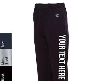 custom champion sweatpants