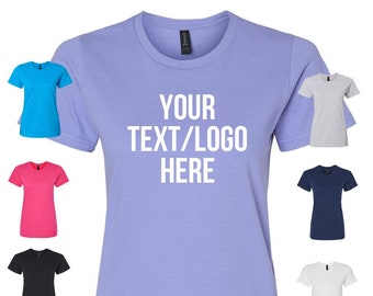 100% Cotton Gildan Softstyle Midweight Womens T-Shirt 65000L Customized Personalized  Custom Soft Tshirt