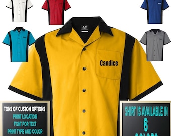 Custom Made Hilton HP2243 Cruiser Retro Style Bowling Shirt All Colors and Sizes- X-Small through 3XL - Bowling Collection