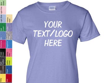 Custom Women's Gildan T-Shirt Cotton Ladies Tee