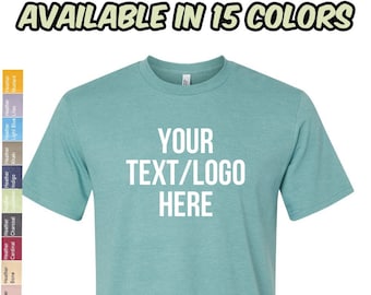 Camiseta unisex American Apparel personalizada 2001CVC: color liso o estampado con purpurina.