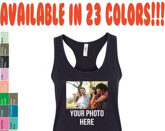 Personalized Photo Racerback Tank Top Custom Image Next Level 1533