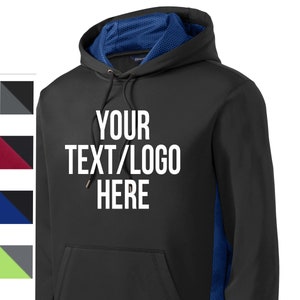Custom CamoHex Fleece Colorblock Hooded Pullover: Sport-Tek Adult & Youth ST239