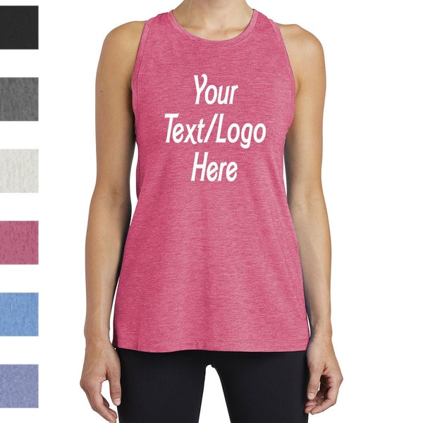 Custom Sport-Tek® Ladies PosiCharge® Tri-Blend Wicking Tank LST402 Available All colors & Sizes